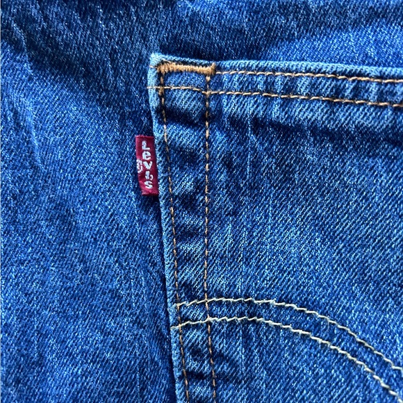 Levi’s Men’s 505 Regular Fit Straight Leg Blue Jeans 40x32 - Picture 2 of 6